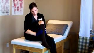 How to put on and take off compression stockings [upl. by Ainocal]