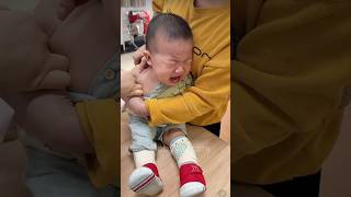 Baby Vaccine action at hospital 🏥 and funny 😂 baby love cute family babygirl happy funny [upl. by Nork]