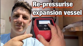 How to repressurise a expansion vessel Prv dripping [upl. by Asemaj]