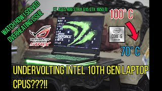 How to undervolt intel core i5 10300H or How to undervolt intels 10th generation locked CPU s [upl. by Alleram]