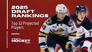 McKeens Hockey Mid Season 2025 NHL Draft Rankings [upl. by Ettie810]