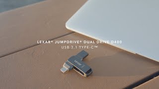 Lexar® JumpDrive® Dual Drive D400 USB 31 TypeC™ [upl. by Bernt498]