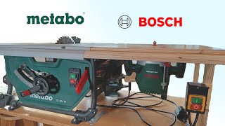 Tischerweiterung für die Metabo TS 254 mit Einlegeplatte für die Bosch POF Oberfräse [upl. by Burkhart]