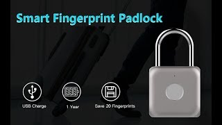 eLinkSmart Fingerprint Padlock Review [upl. by Leotie]