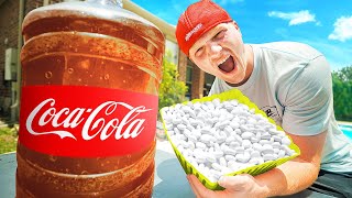 100 LAYERS Of MENTOS vs COKE EXPERIMENT [upl. by Enomaj]