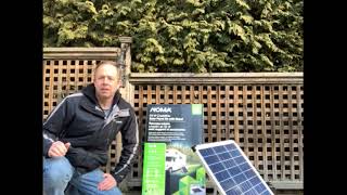 NOMA Solar Kit with Stand and Charge Controller video review by Greg [upl. by Akirrehs851]