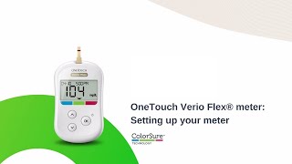 OneTouch Verio Flex® meter – Setting Up Your Meter [upl. by Kial]