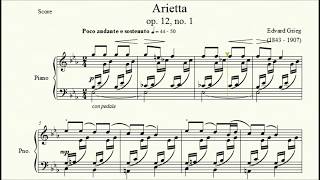 Arietta op 12 no 1  Edvard Grieg  Piano Repertoire 6 [upl. by Yrellav]