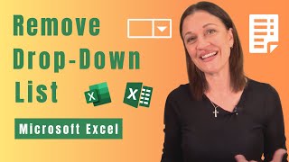 Remove Drop Down List in Excel [upl. by Ardnuat]