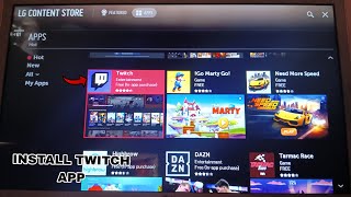 Install Twitch App in LG Smart TV [upl. by Redep]