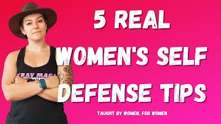 5 REAL Womens Self Defense Tips  Krav Maga [upl. by Asilahs]