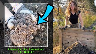 Prepping The Composter For Winter 🥶❄️ foryou machine farming youtubeshorts trending [upl. by Sammer580]