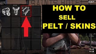 Red dead redemption 2  How to sell pelt  skin [upl. by Doe]