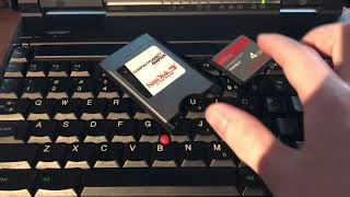 Easiest way to move files to a vintage laptop PC Card to CompactFlash [upl. by Aziza]