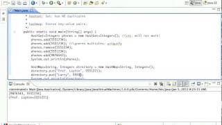 Java HashSet HashMap Demonstration Tutorial [upl. by Ailee]