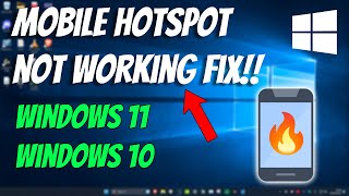 How To Fix Mobile Hotspot Not Working in Windows [upl. by Eladroc]