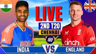 India vs England 2nd T20  Live Cricket Match  IND vs ENG Live Match Today  IND Batting [upl. by Radu]