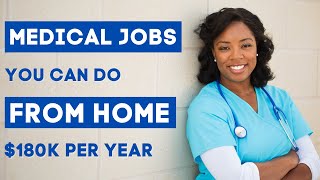 Work from Home Healthcare Careers  Top 8 Medical Field [upl. by Sugirdor]