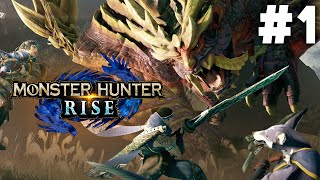 MONSTER HUNTER RISE Gameplay Walkthrough Part 1  My First Monster Hunter Game [upl. by Adnicul]