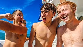 SWIMMING WITH 250 DOLPHINS INCREDIBLY EPIC w Sam Colby amp Corey [upl. by Verner]