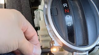 How to changereplace a gearboxshifter light bulb in a Honda FitJazz 20082013 [upl. by Nonnac505]