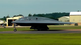 B2s Taxi amp Take Off From RAF Fairford [upl. by Nannie]