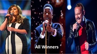 Tous les vainqueurs All Winners  The Voice UK [upl. by Nnel597]