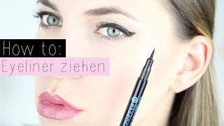 HOW TO EYELINER  LIDSTRICH ziehen  Pia Pietsch [upl. by Knowlton525]