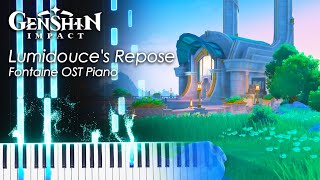 Lumidouces Repose 「Fontaine Piano OST」 Genshin Impact Piano Tutorial amp Sheet Music [upl. by Netsrek]