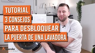 3 consejos para desbloquear la puerta de la lavadora [upl. by Carson]