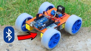 How To Make RC Bluetooth Car  Smartphone Control Car [upl. by Ellehctim]