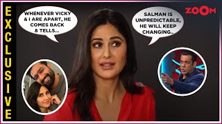 Katrina Kaifs UNFILTERED interview on married life with Vicky makes FUN of Salman Khan Tiger 3 [upl. by Neerhtak776]