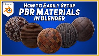 Easy PBR Material Setup in Blender [upl. by Abey654]