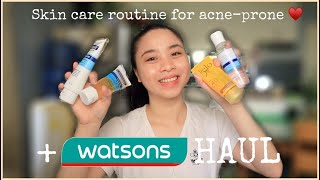 SKINCARE ROUTINE after using Prestige Rejuvenating Set  WATSONS Haul [upl. by Tiphany]