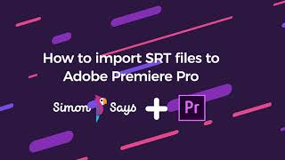 How to import SRT subtitles to Adobe Premiere Pro [upl. by Elias257]