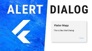 Flutter AlertDialog Widget [upl. by Annaehr]