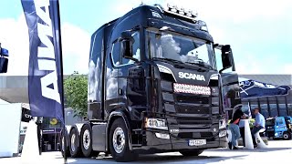 2022 SCANIA S730 V8 Tractor Truck 8x4 Longline  Interior Exterior Walkaround  Truck Expo [upl. by Atikan]