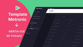 Integrasi Template Metronic dengan Inertia Vue 8  Toolbar [upl. by Noside]