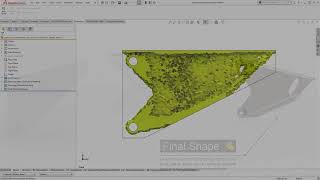 SOLIDWORKS Simulation  Turn Topology Optimized Designs into Manufactured Parts [upl. by Ekyt]