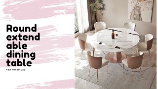 The best Round extendable dining table [upl. by Arob]