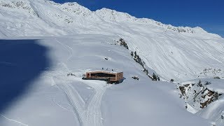 Winterwanderung amp Skidootransport zur Schönwieshütte in Obergurgl Hochgurgl [upl. by Zosema]