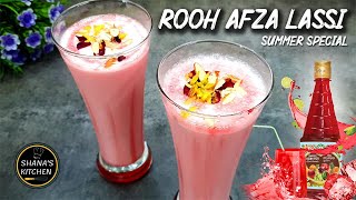 Rooh Afza Lassi  Roohafza Lassi  How to make roohafza Lassi  Roohafza Lassi Recipe [upl. by Queenie299]