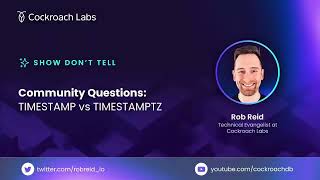 TIMESTAMP vs TIMESTAMPTZ  Whats the difference Which should I use [upl. by Abe]