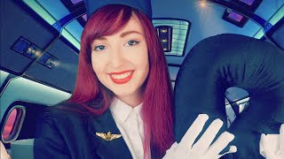 ASMR Flight Attendant Roleplay ✈️ [upl. by Nyleek]