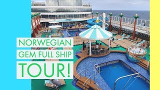 Norwegian Gem Full Cruise Ship Tour [upl. by Adnawuj]