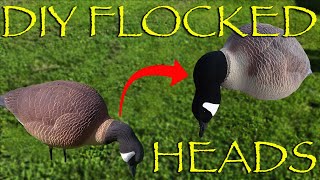 How To Flock Your Own Decoy Heads EASY AND CHEAP [upl. by Auliffe730]