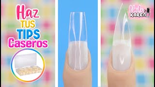 HAZ TUS TIPS para UÑAS CASEROS  Fácil y Barato [upl. by Caroline]