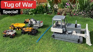 TUG OF WAR Special Lego Technic vs The Bulldozer 42100 Liebherr 42099 9398 42114 42099 6x6 4K [upl. by Agathy]