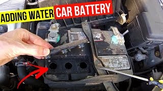 How To Correctly Add Water to Car Battery Jonny DIY [upl. by Maziar]