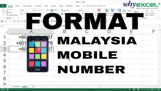 Easily Format Malaysia Mobile Phone Numbers  Excel Sifu [upl. by Annairol822]